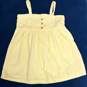 Charming Yellow Kids Casual Dress